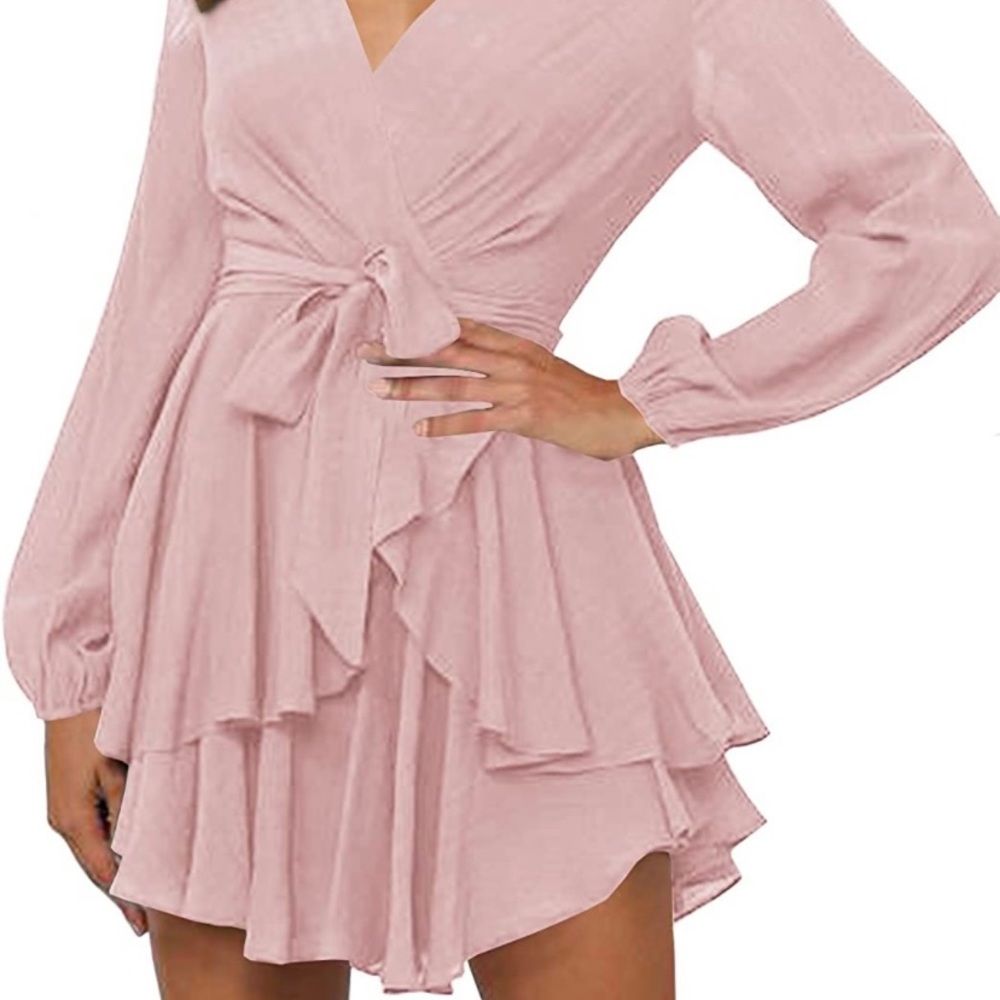 Long sleeve mini dress